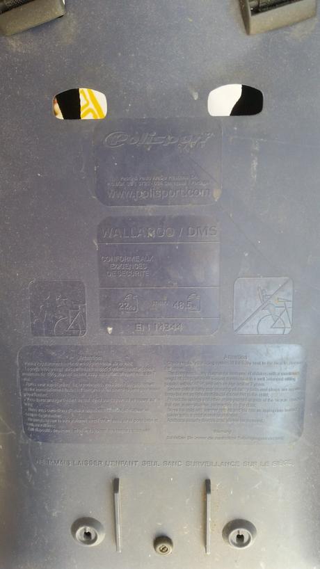 Detská sedačka na bicykel polisport wallaroo, 