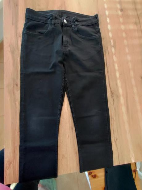 Rifle čierne, h&m,146