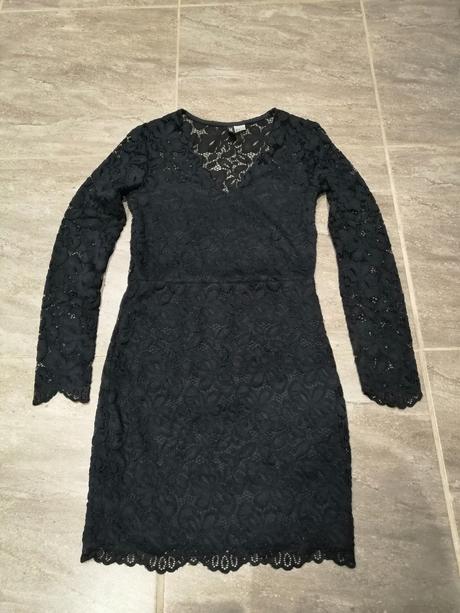 Kvalitné čipkované šaty ham v34, h&m,34