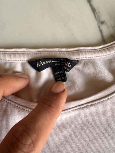 Basic top massimo dutti xs farba rosé, xs