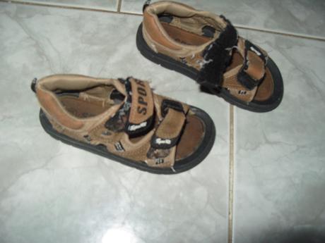 Sport kozene sandalky v 24 -15,5cm , 24