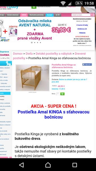 Skúsenosť s postieľkou Amal Kinga z www.4mama.sk