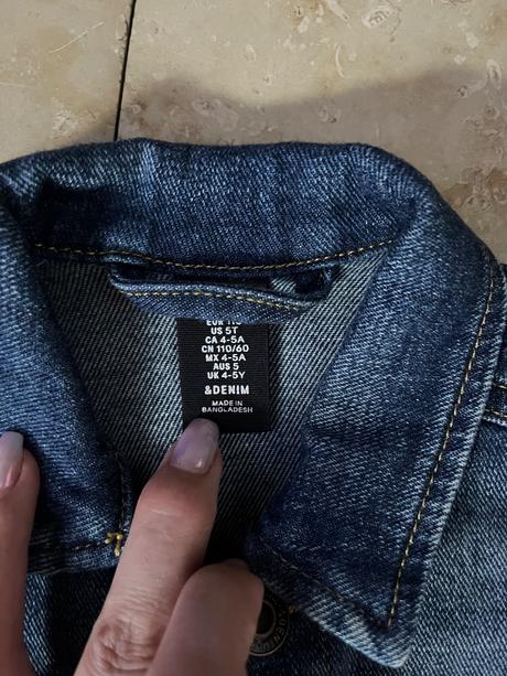 Riflová bunda, h&m,110