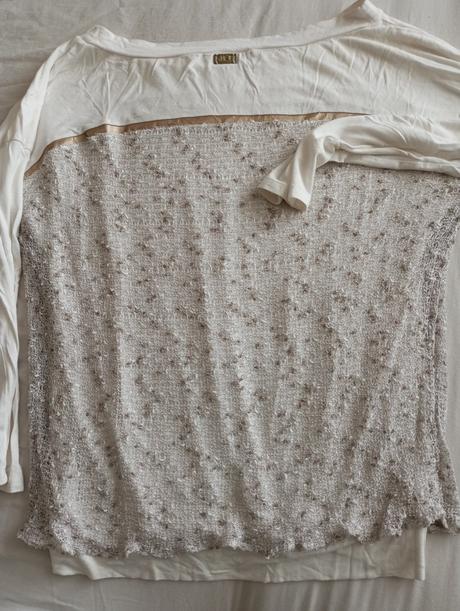 Bielo zlaté tričko, xl