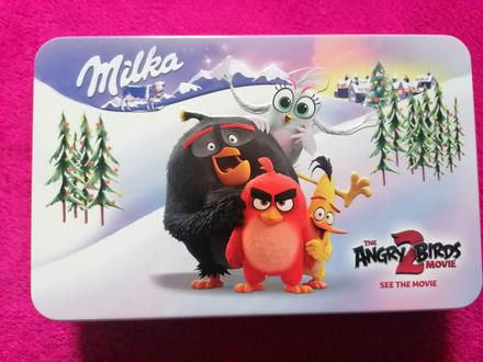 Plechová dóza angry birds,
