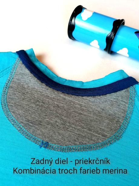 Merino tričko s dlhým rukávom, 80 - 122