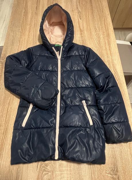 Bunda na prechod tmavomodra, benetton,146
