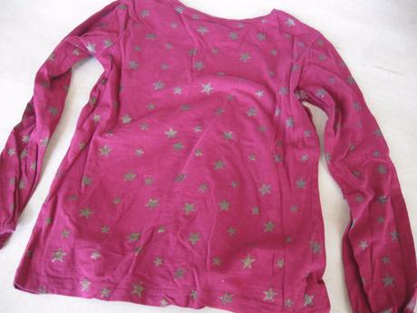 Dievčenské tričko s hviezdičkami, 128, 128