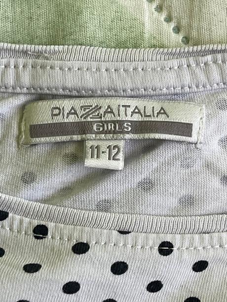 Dievcenske bodkovane tricko 11-12 rokov, piazza italia,134
