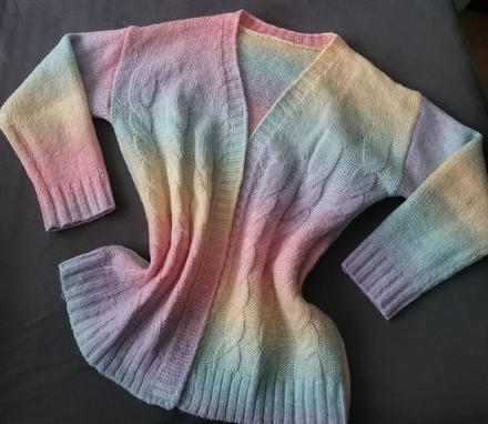 Krásny hrubý cardigan, 