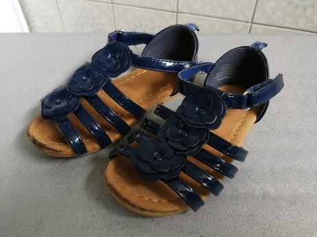 Modré sandálky 24, h&m,24