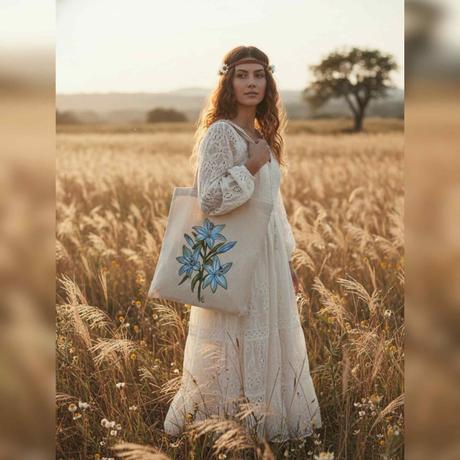 Plátené, ručne maľované tašky, 