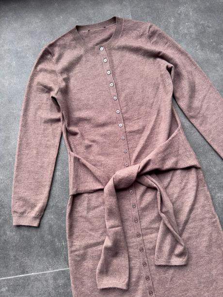 Zara - dlhé pletené šaty, zara,m