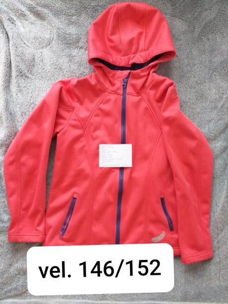 Bunda softshelová lososová, crivit,146