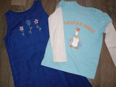 Šaty + tričko, 122