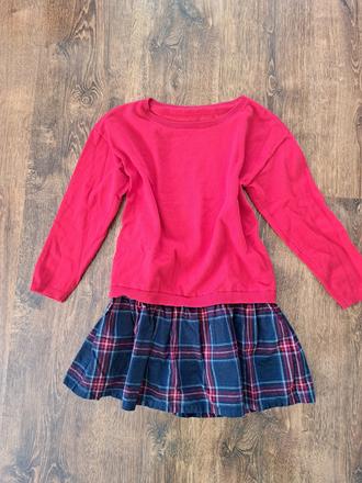 Svetríkové šaty 122/128, tcm,122