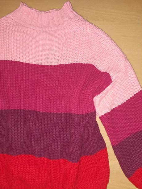 Farebný oversize sveter, 