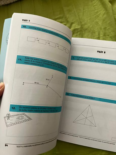 Testy a matematiky na 8. ročne gymnázium, 