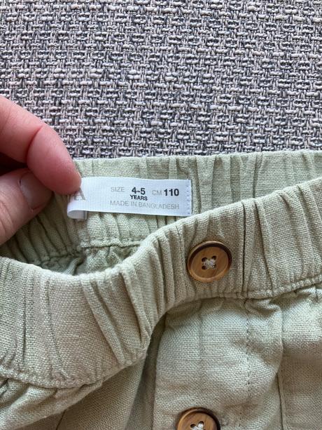 Ľanové krátke nohavice, zara,110