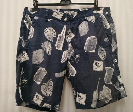 Pánske modro sivé kraťasy so vzorom, carhartt, l, l