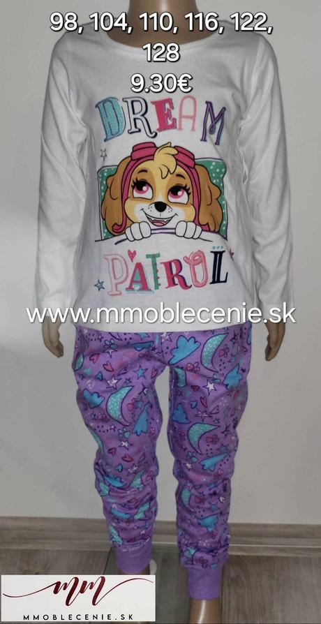 Pyžamo paw patrol, disney,98 - 128