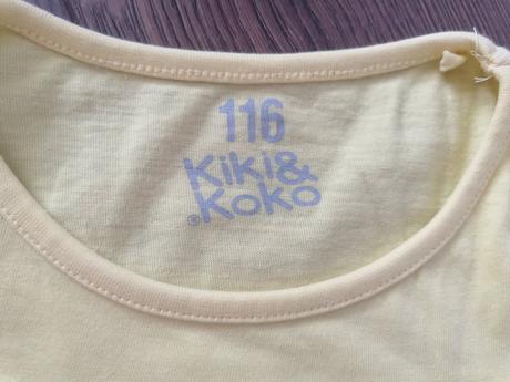 Žlté tričko veľ 116, kiki&koko,116