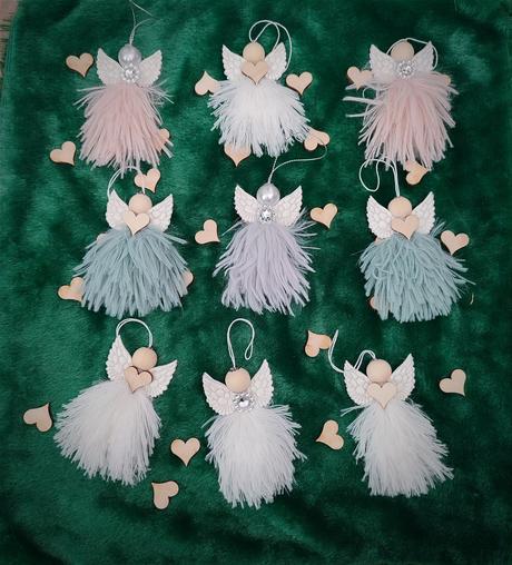 Ozdoby na stromček handmade, 