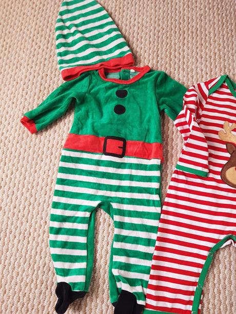 Vianočný overal + vianočné pyžamo, 74