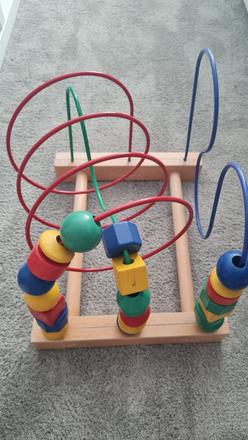 Drevená dráha pre deti - ikea,