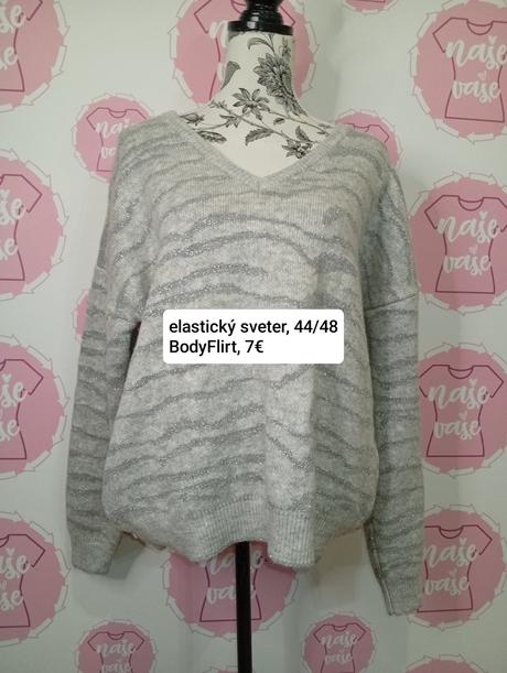 Elastický sveter 44-48, 46