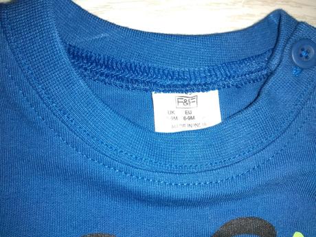 Modré tričko, f&f,74