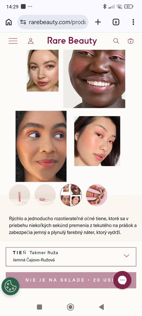 Rare beauty - tekutý očný tieň, 