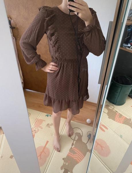 Hnedé mini šaty, sinsay,xs