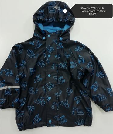 Pogumovaná prechodná bunda s bágrami, 98