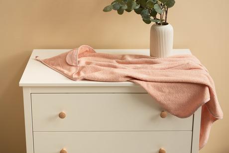 Sensillo osuška medvedík 100x100cm špinavo ružová,