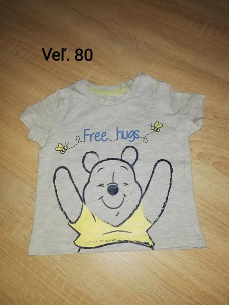 Tričko macko pu, disney,80