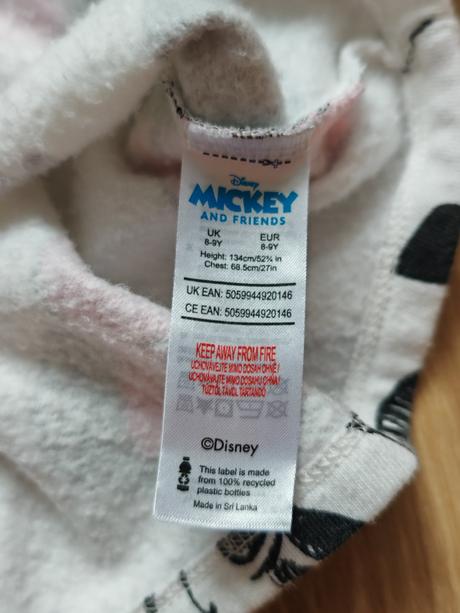 Mikinové šaty minnie 134, 134