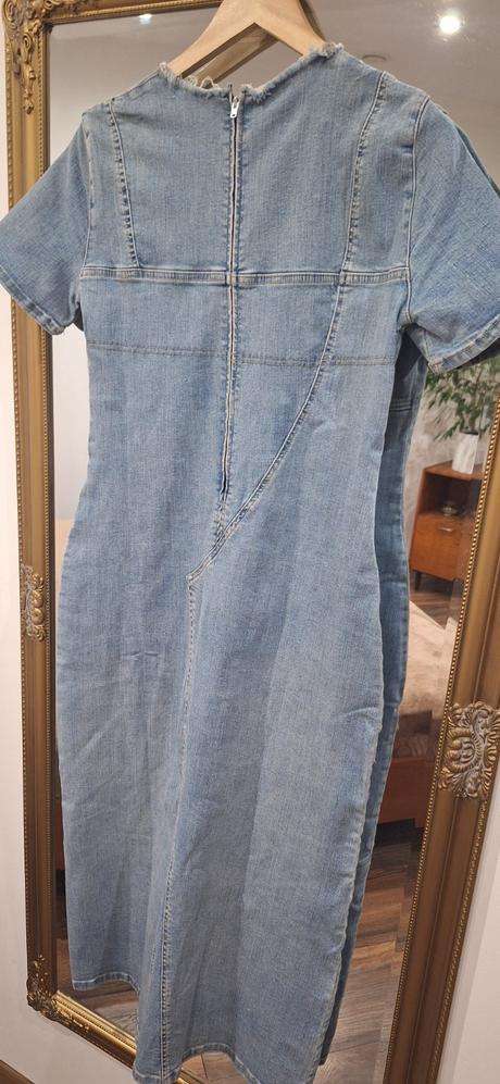 Riflové šaty zara m/l, zara,l