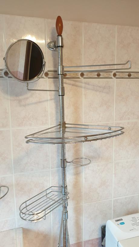 Chromový stojan do kúpelne, 