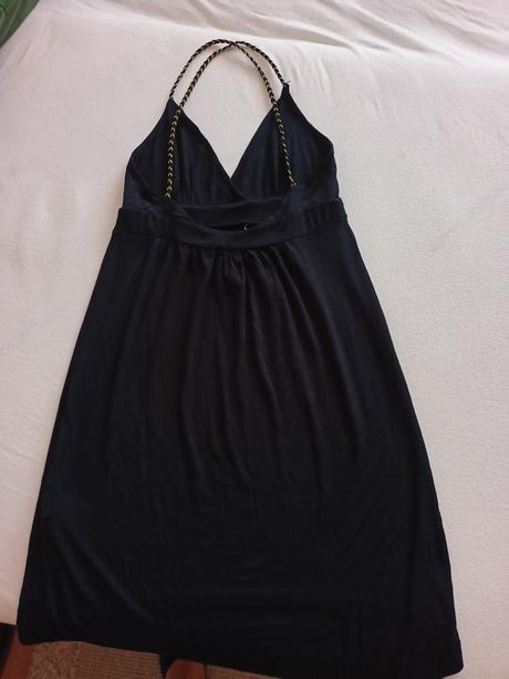 Mini šaty čierne+ zlaté, terranova,m