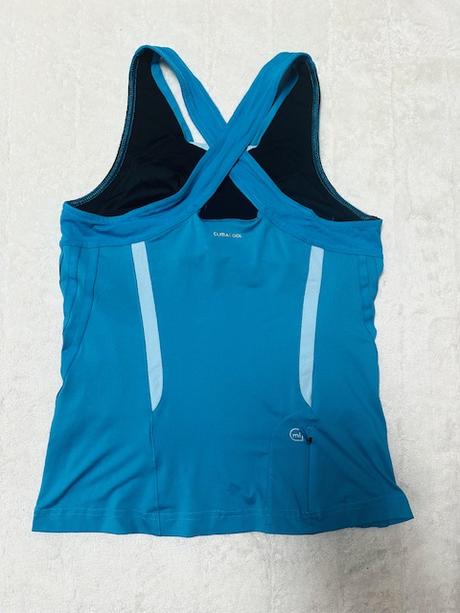 Tyrkysové tielko na cvičenie s podprsenkou adidas, adidas,m