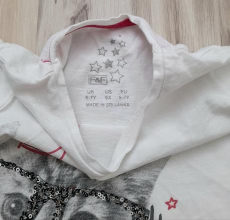 Dievčenské tričko f&f č.122/128, f&f,122