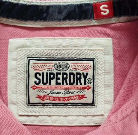 Ružové pólo superdry originál, superdry,s