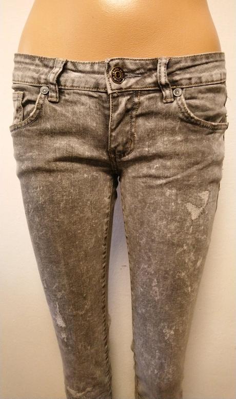 Dámske elastické sivé rifle, newplay, s