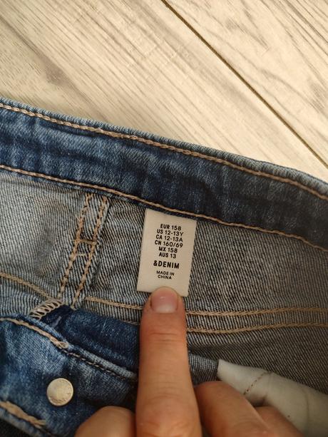 Riflové šortky, denim,158