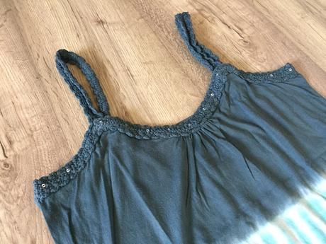 Tyrkysove batikovane tielko, s