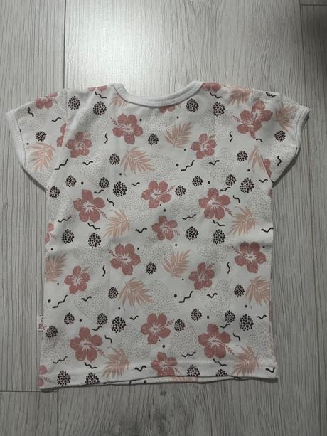 Kvietkované tričko v zemitých farbách, koala baby,80