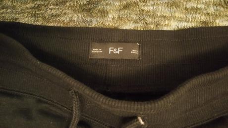 Cierne teplaky xxl f&f, f&f,xxl