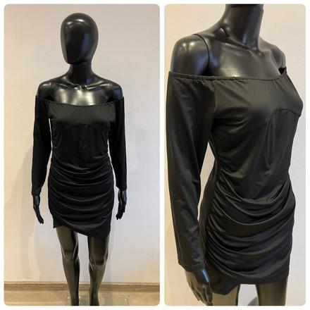 Dámske čierne elegantné šaty (m), m