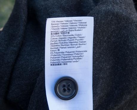 Teplákové grafitové sako, esprit,l